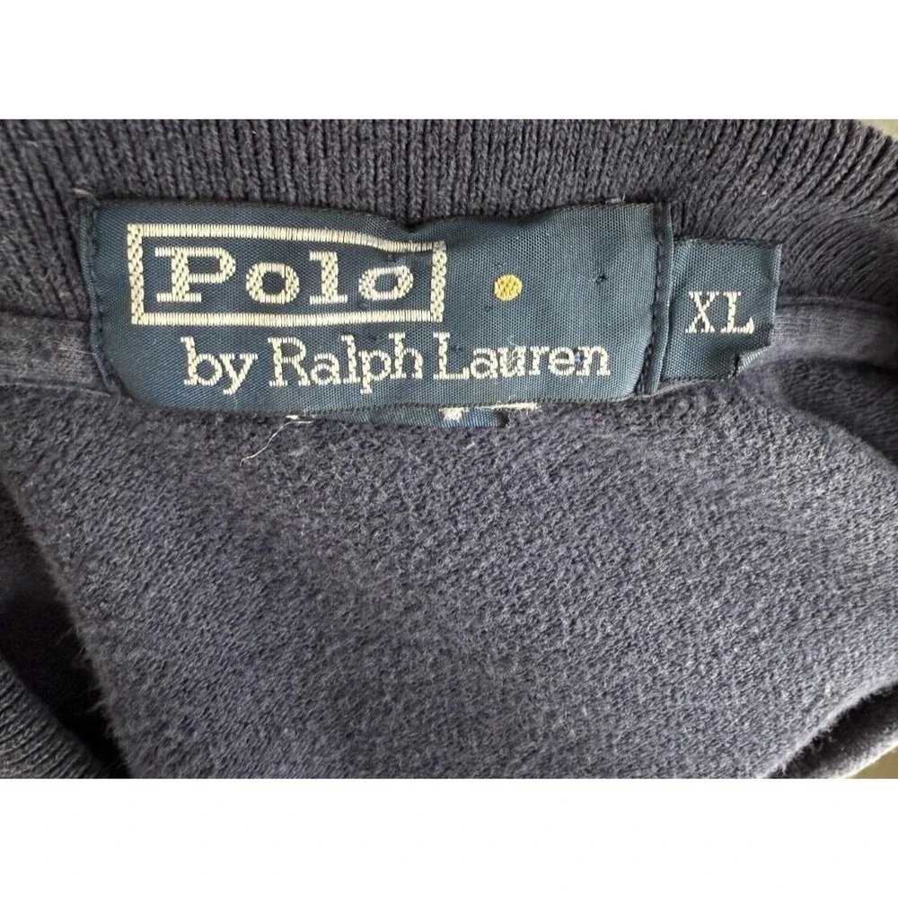 Polo Ralph Lauren Navy Blue Striped Short Sleeve‎ Polo Shirt Mens XL